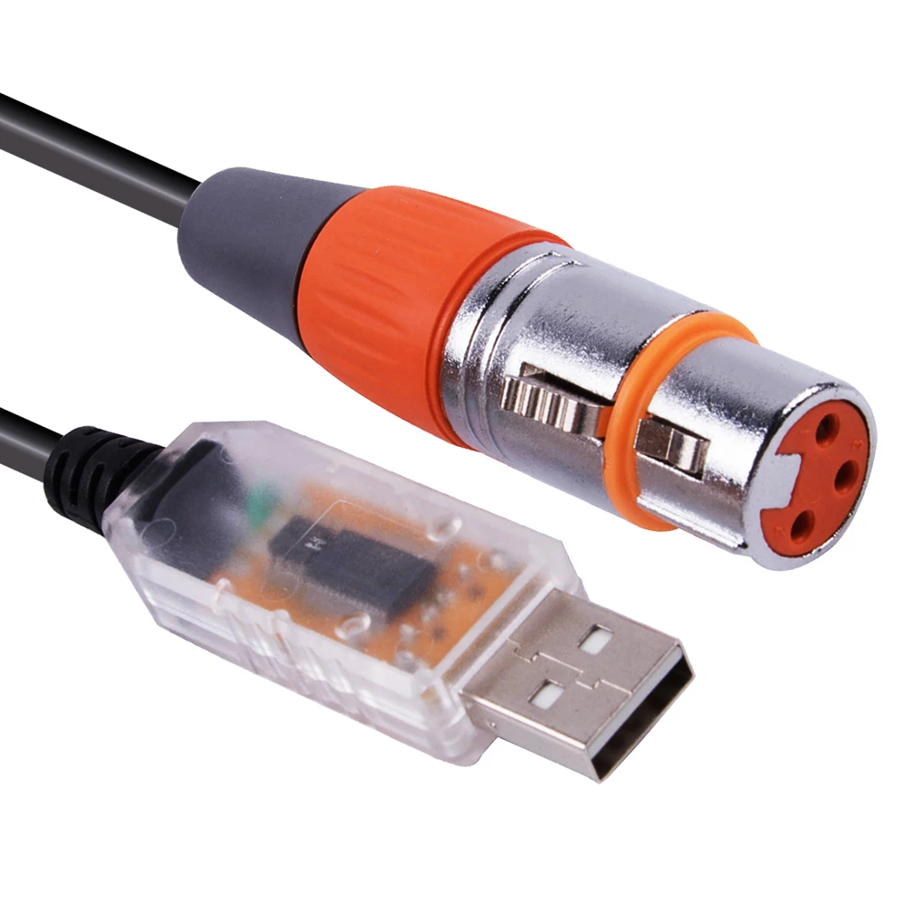 Stage Lighting Equipment  Coniy for SGM  Freestyler Downloadtroller Cable DMX Control Cable USB RS485 XLR DMX512 Cable