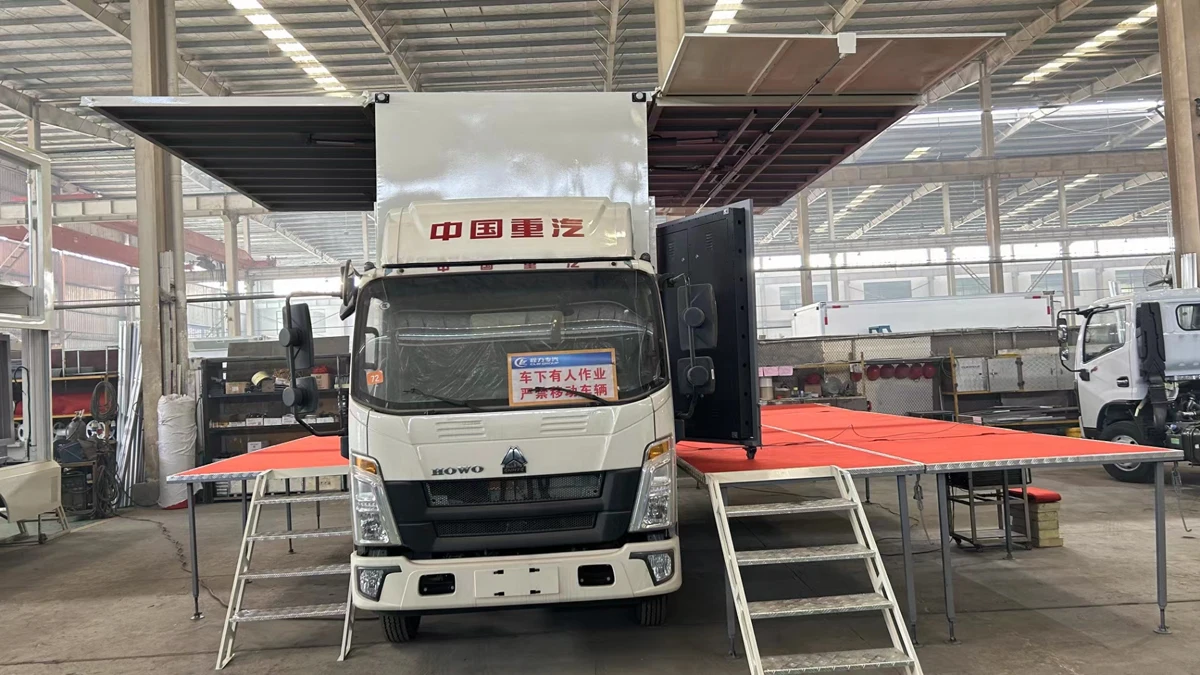 Sinotruck howo Gospel Crusade Mobile Music Stage Truck