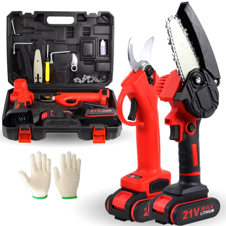 Garden Power Tools Electric Chain Saw High Power Cordless Chainsaw Portable Pruning Saws