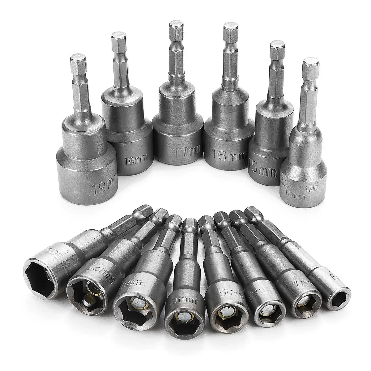 65mm Length 14pcs CRV Magnetic Nut Setter