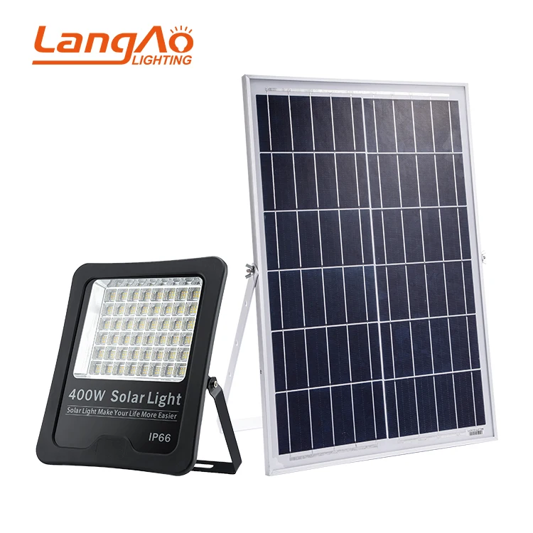 Strong Outdoor Lighting Garden Decor Waterproof IP66 Aluminum 50 100 200 300 400 500 W LED Solar Flood Light