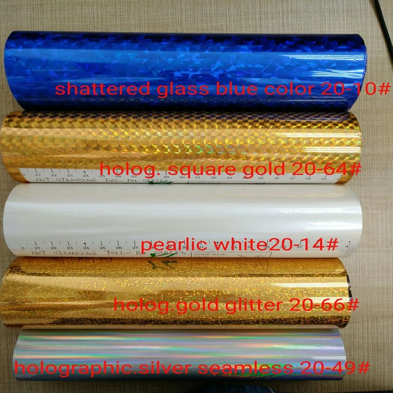 5.9usd/roll fcl load Hot stamping foil rolls 0.64x120m for paper and plastics