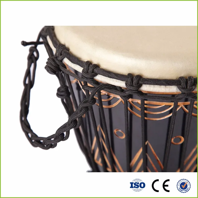 Заводская поставка перкуссионный инструмент дешевый djembe Африканский барабан из козьей кожи Профессиональный Большой для детей и взрослых