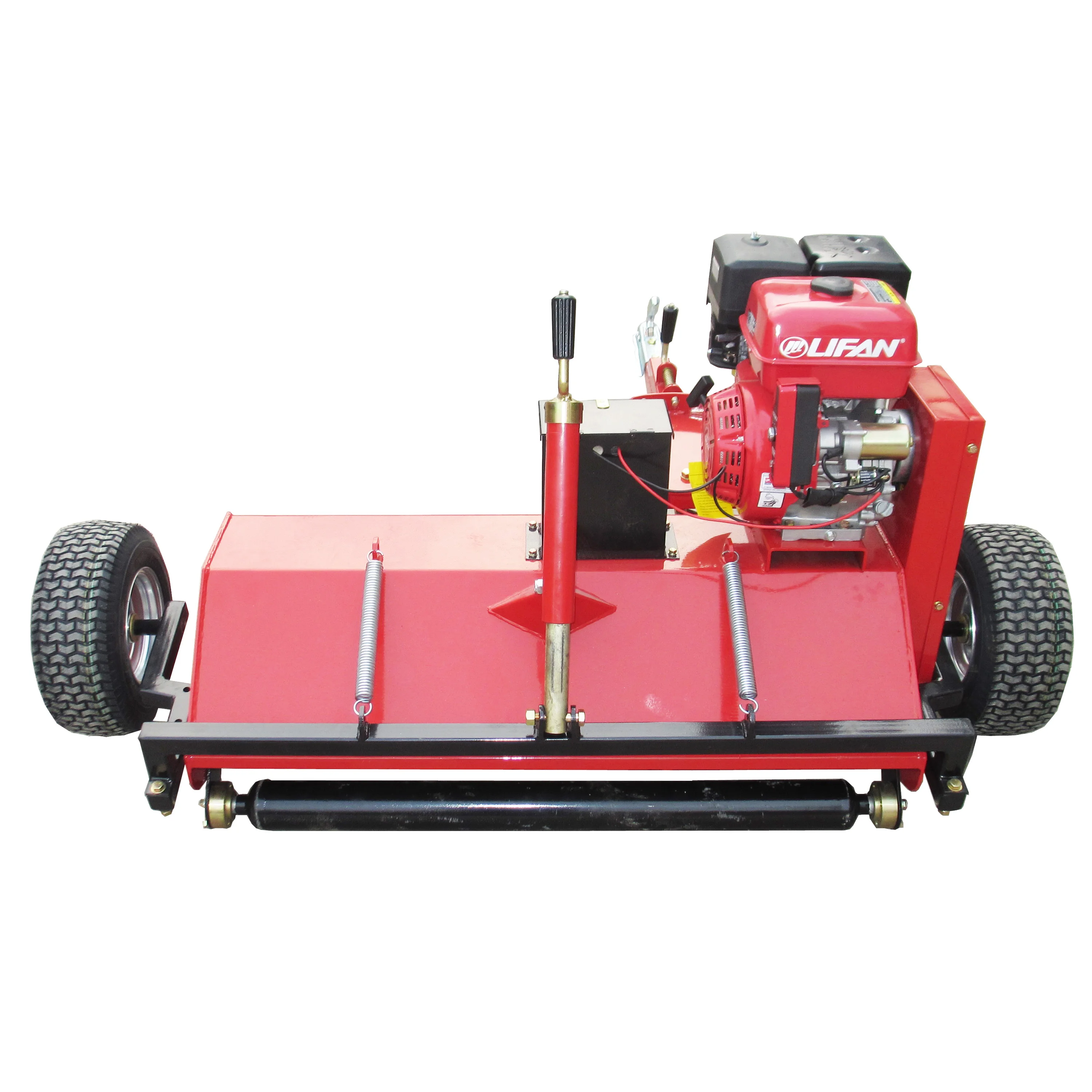 Quad towable gasoline flail mower with CE certificate for home garden grass mower machine