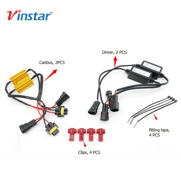 Vinstar E4 Approved E70 E81 E82 E83N E84 E87 E88 LED Fog Daytime Running Light Bulb for BMW