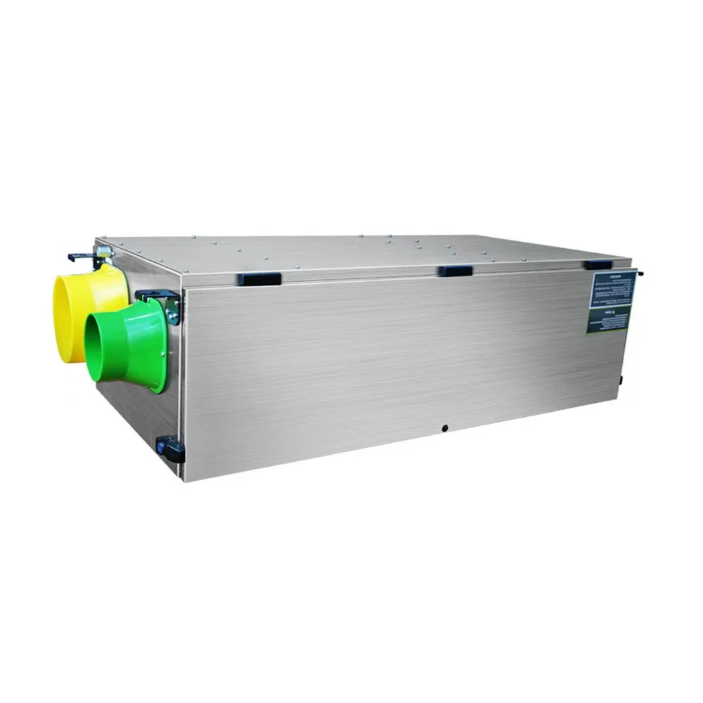 120 L/Day Ceiling Mounted Enthalpy Exchange Fresh Air Dehumidification System with Air Purifier