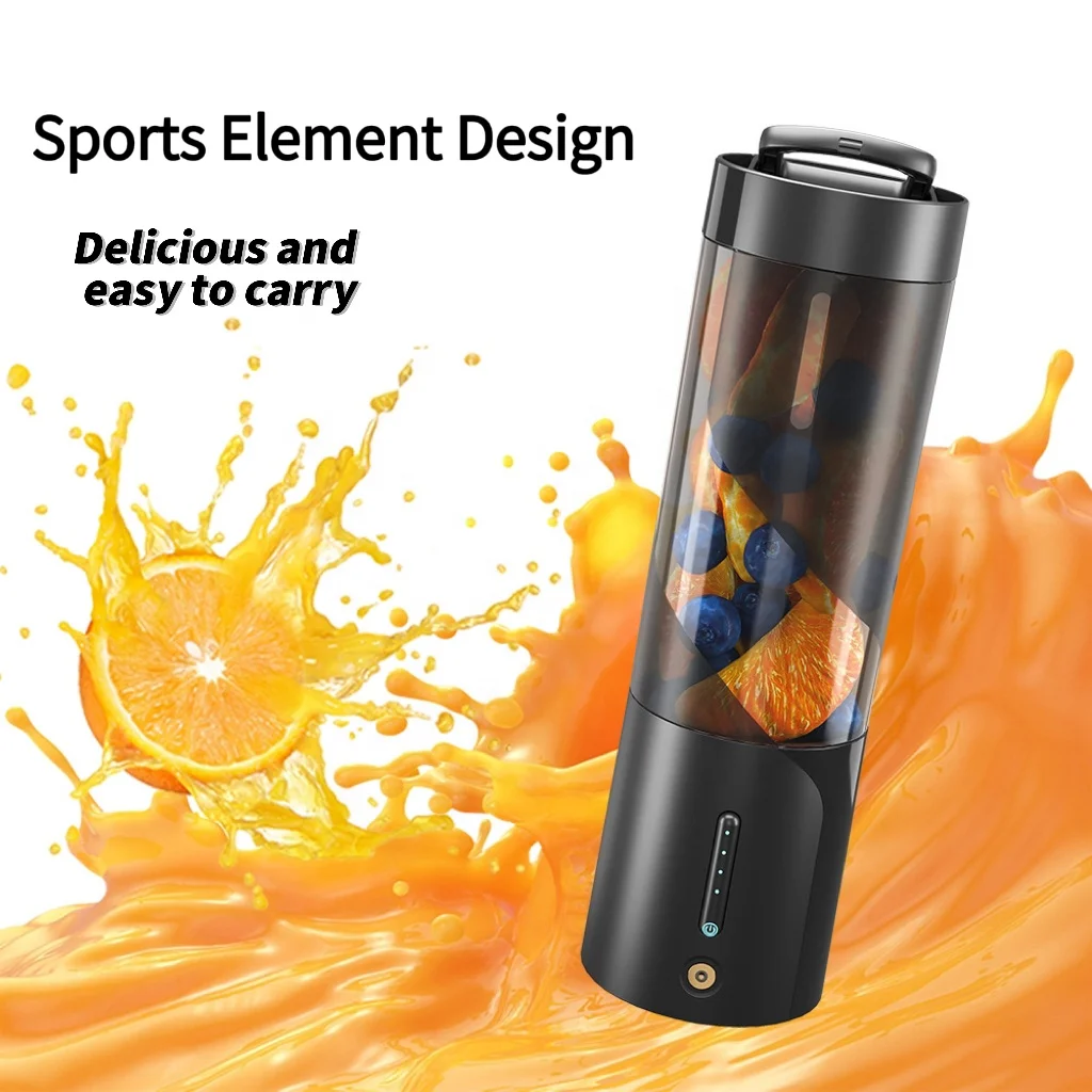 Professional Waterproof Portable Blender Shakes and Smoothies 16 Oz  Type-C Rechargeable Personal  Mini Blender