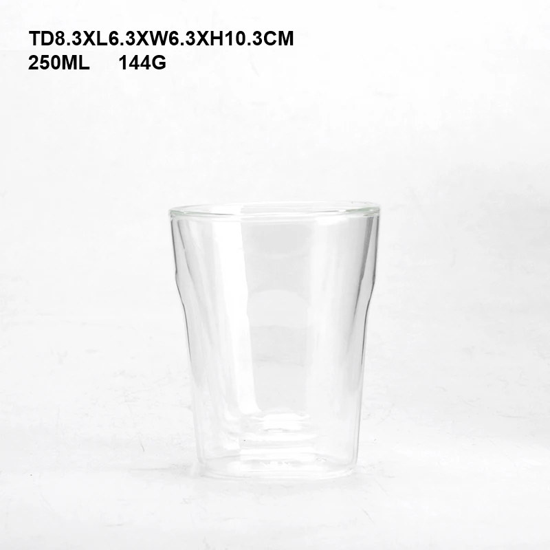 Home thickened creative personality double glass craft beer juice glass
