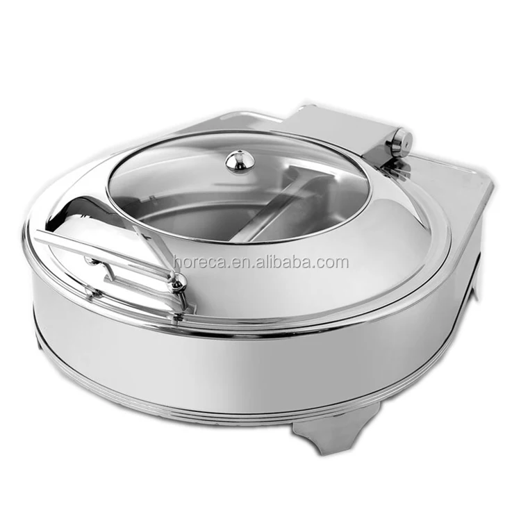 Stainless Steel Round/Rectangle Ceramic Buffet Food Warmer Chafing Dish
