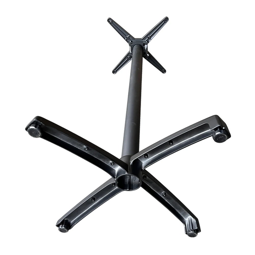 High Quality Cast Aluminum Metal Cross Table Base Cafe Furniture Leg Bistro Bar Base Table Legs