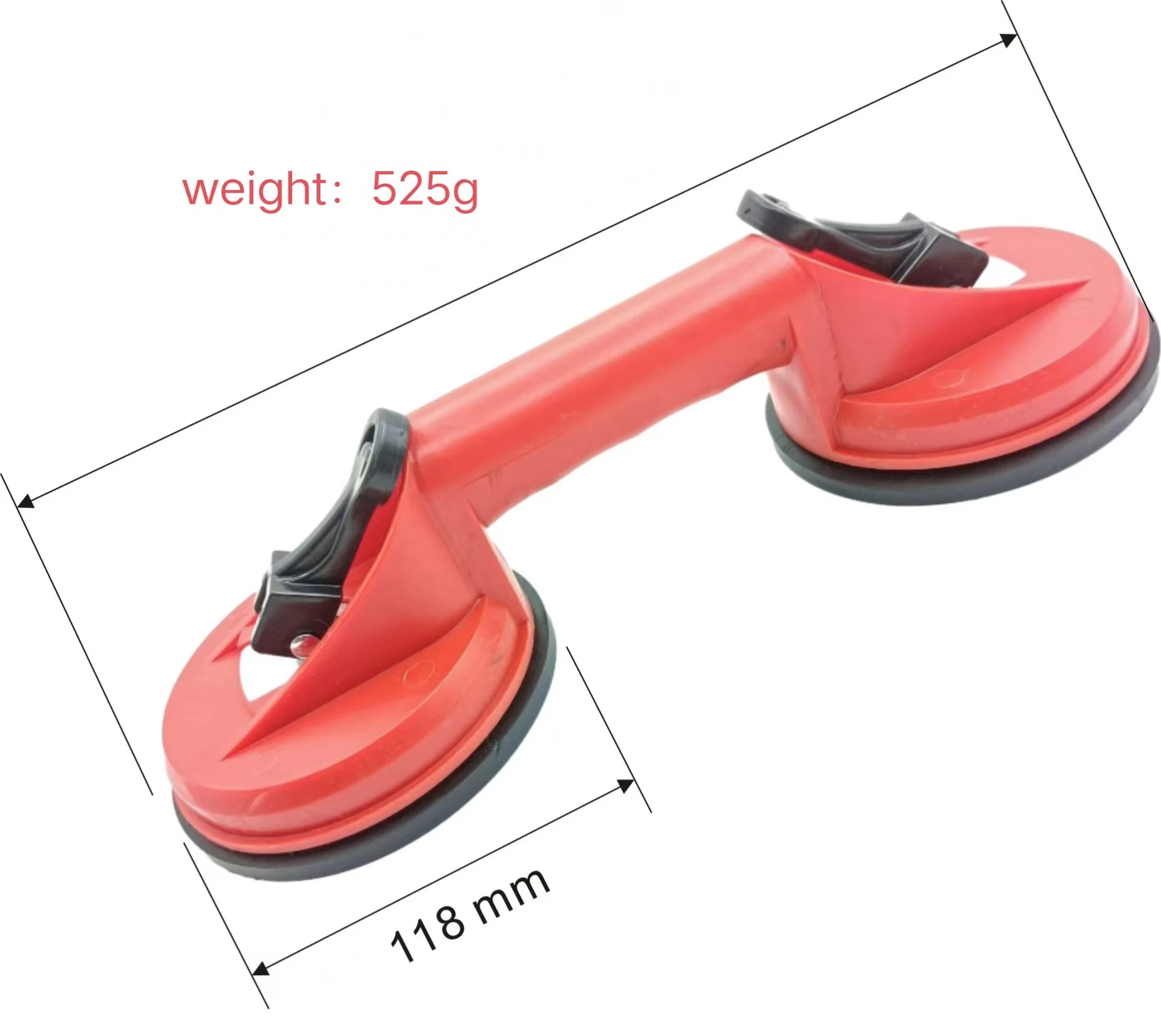 Plastic double-claw ceramic tile glass labor-saving vacuum suction cup handling installation suction cup powerful suction device