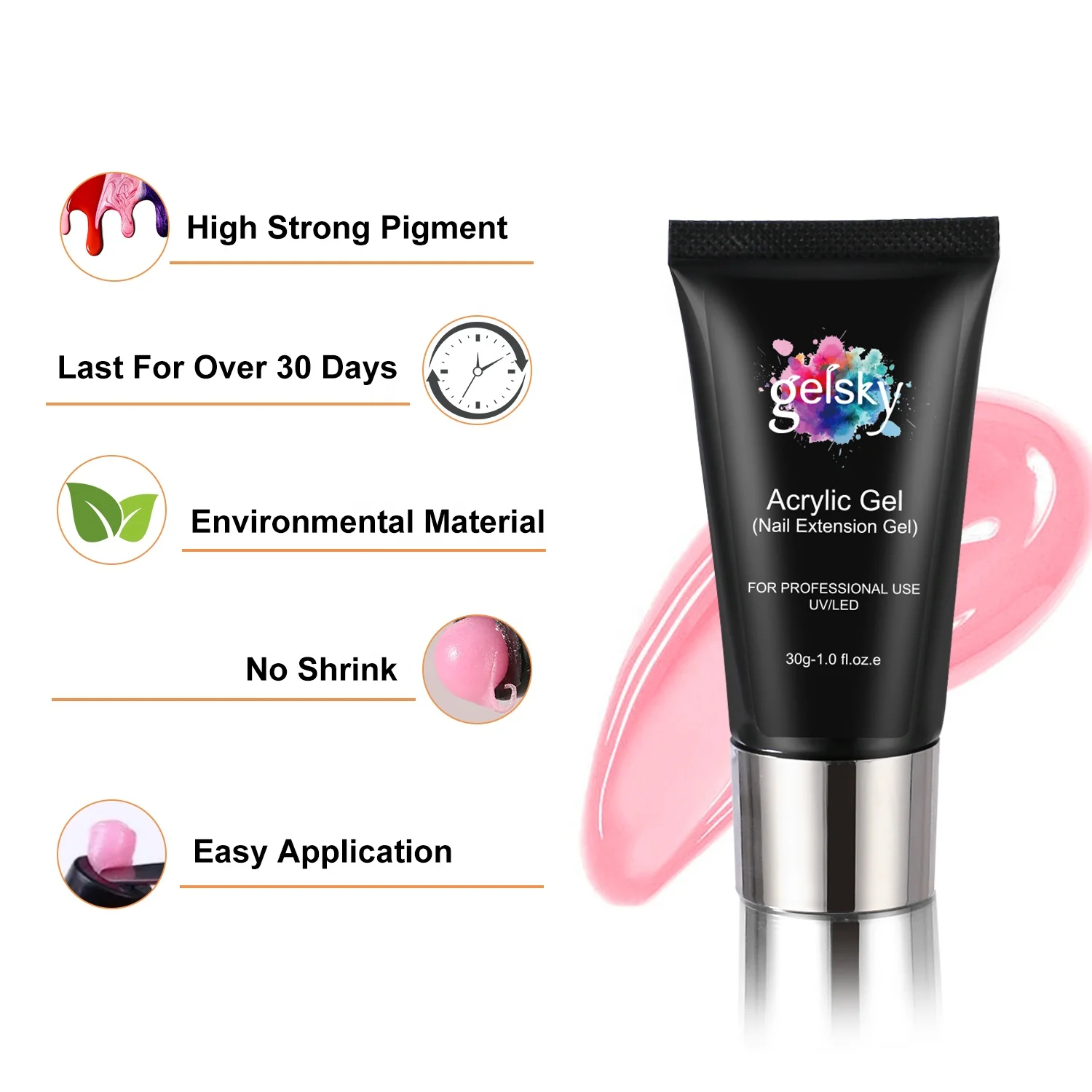 Поли гель для ногтей профессиональная частная этикетка 30 г 60 легкое наращивание поли наращивания УФ