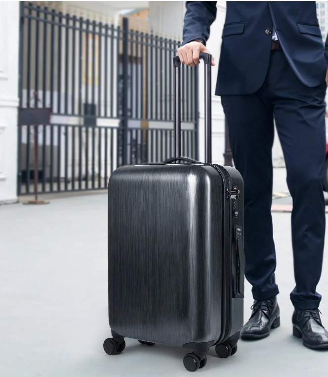 trolley luggage parts bag suitcase grip handle built in auto self weighing digital scale