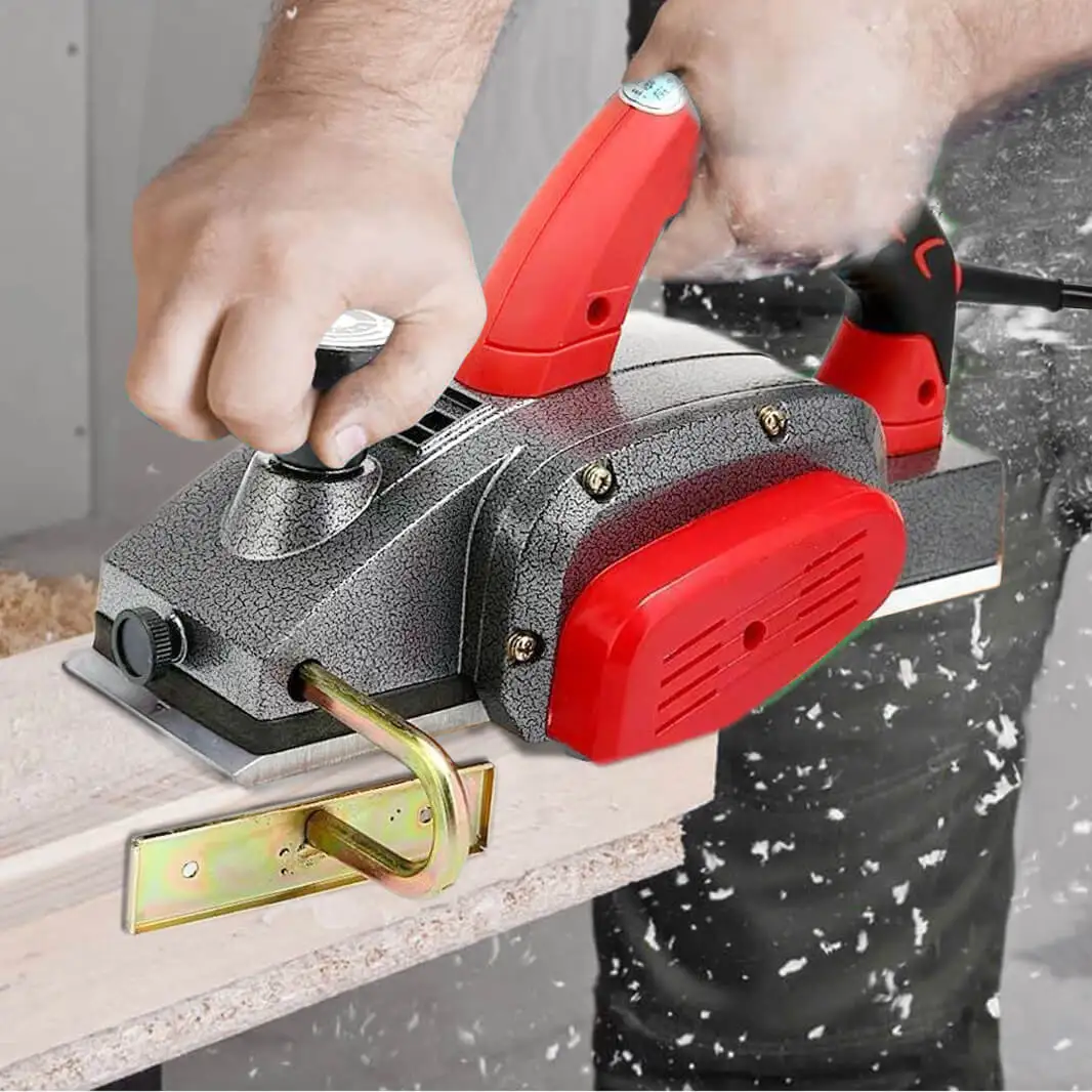 Household Electric Wood Planer for Wood Working Power Tools Mini Hand Held Portable Thickness Planer
