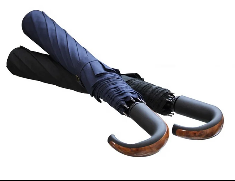 High Quality luxury Super Strong full fiberglass Auto Open windproof Telescopic folding men umbrella