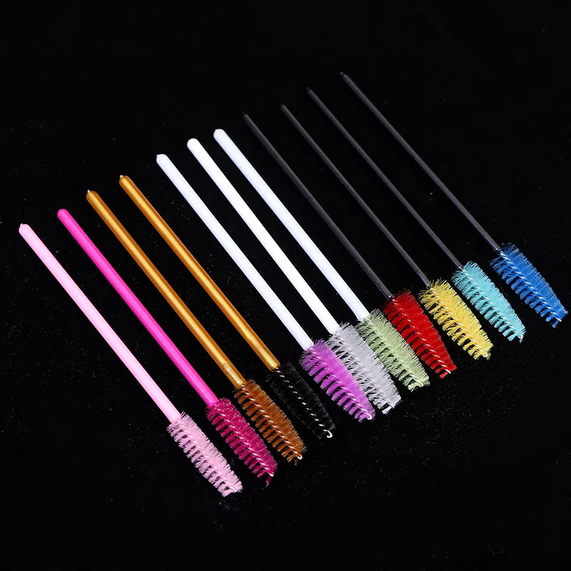 Eyelash grafting tool Multi-color Eyelash brush Disposable eyebrow comb spiral Small Color eyelash curling eyebrow brush