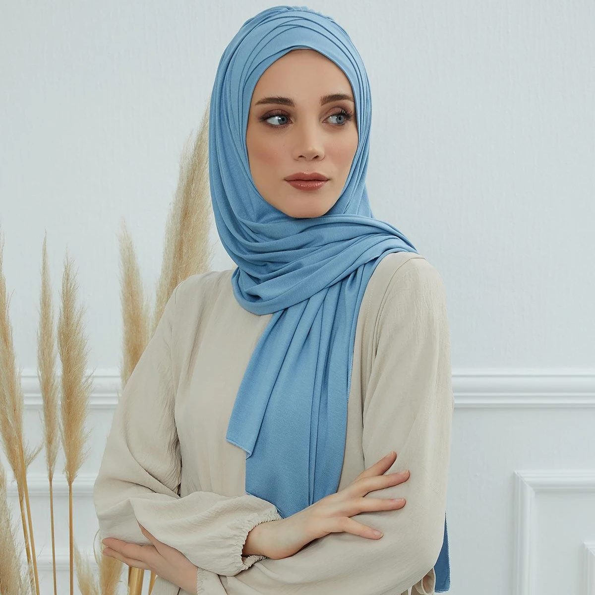 MOTIVE FORCE Attractive style hijab scarf plain premium heavy chiffon hijab hijjab islamic muslim hijab ethnic scarves & shawl