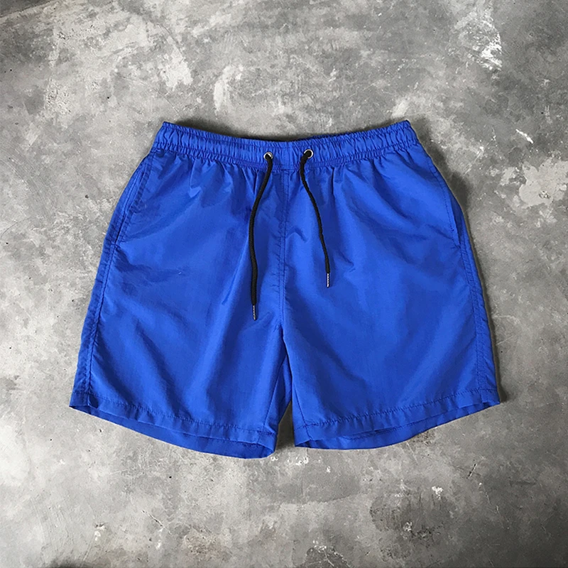 Wholesale Summer Custom Logo Print Men Summer Solid Color Beach Sports Short Pants Mens Swim Shorts