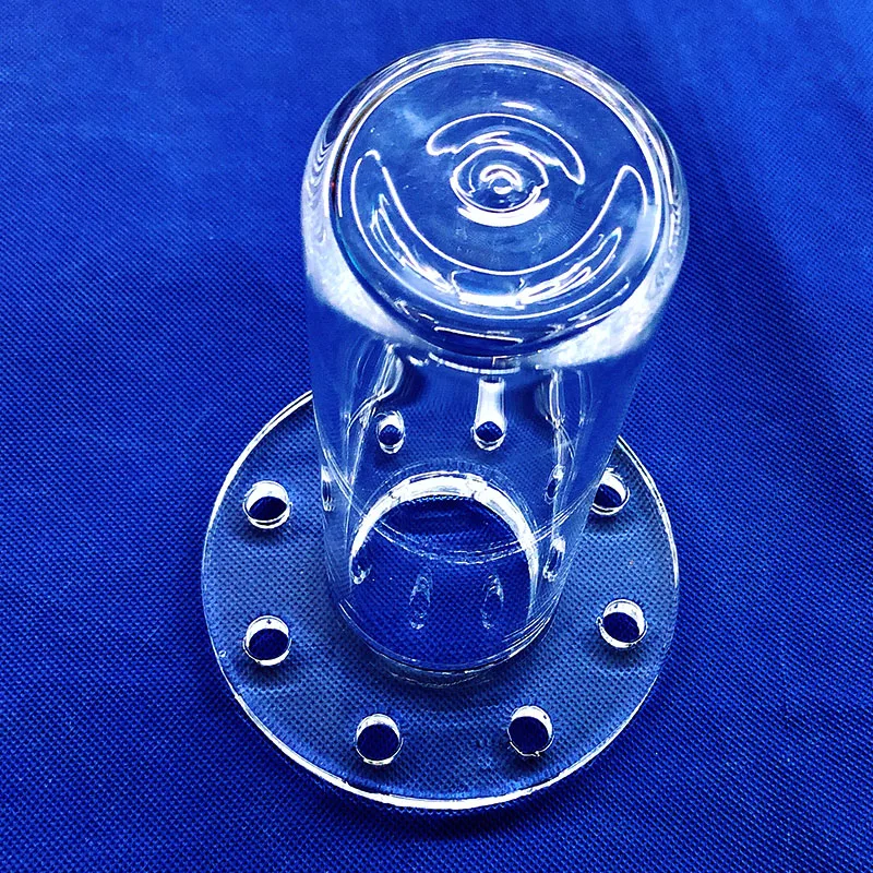 Transparent Quartz Glass Tube With Flange