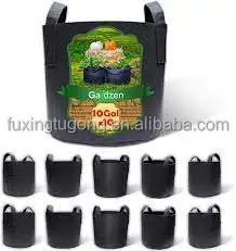 3/5/7/10 gallon Felt potato planting bag non-woven multi-purpose vegetable fruit seedling bag strawberry potato growing bucket