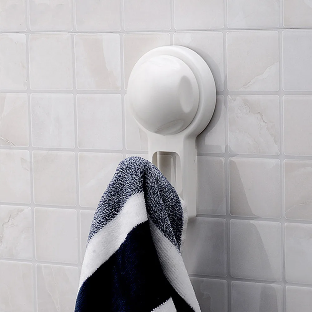 High Quality Household PVC Hanger Suction Cup Accessories Holder self Adhesive Towel Holder Wall Mounted Wash Cloth Hook Holder