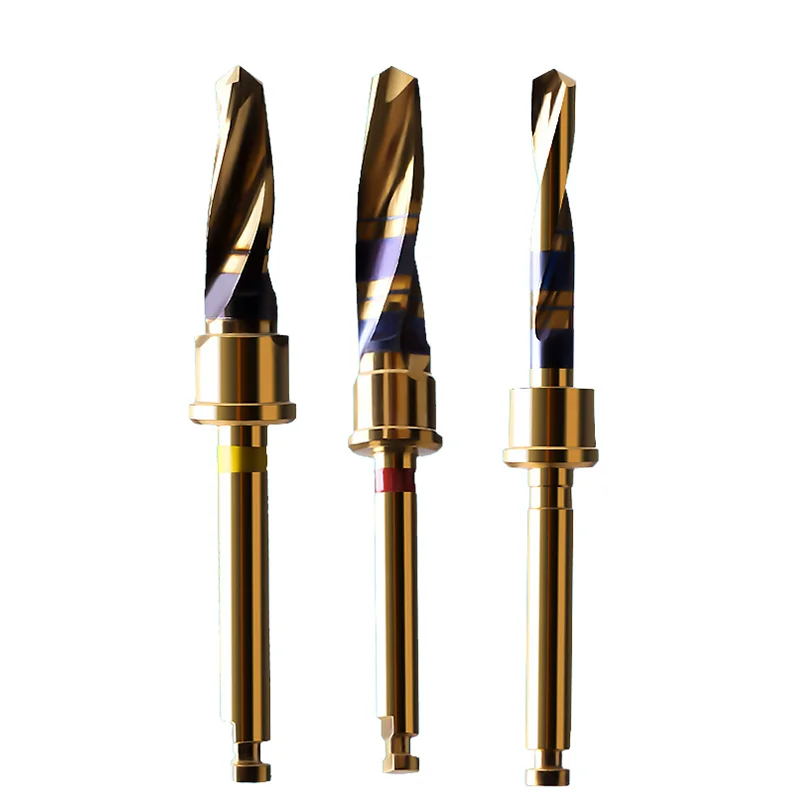 OEM Customize Implant Surgery Coating Marking Dental Stop Drill Bit Dental Implant Twist Drill