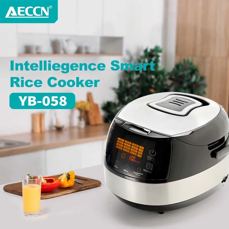 AECCN OEM ODM Бытовая RV 5L 860W 1D умное назначение 24 часа предустановленное отображение часов с таймером кухонные приборы Электрический горшок