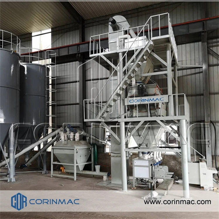 
Automatic Stucco Plaster Dry Mix Mortar Mixing Production Machine and cement glue production line 