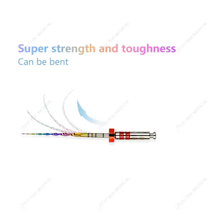 Dental Endodontics Reciprocating Rotary NITI Files 6pcs Heat Activated Root Canal Materials Oral Therapy Equipments Accessories