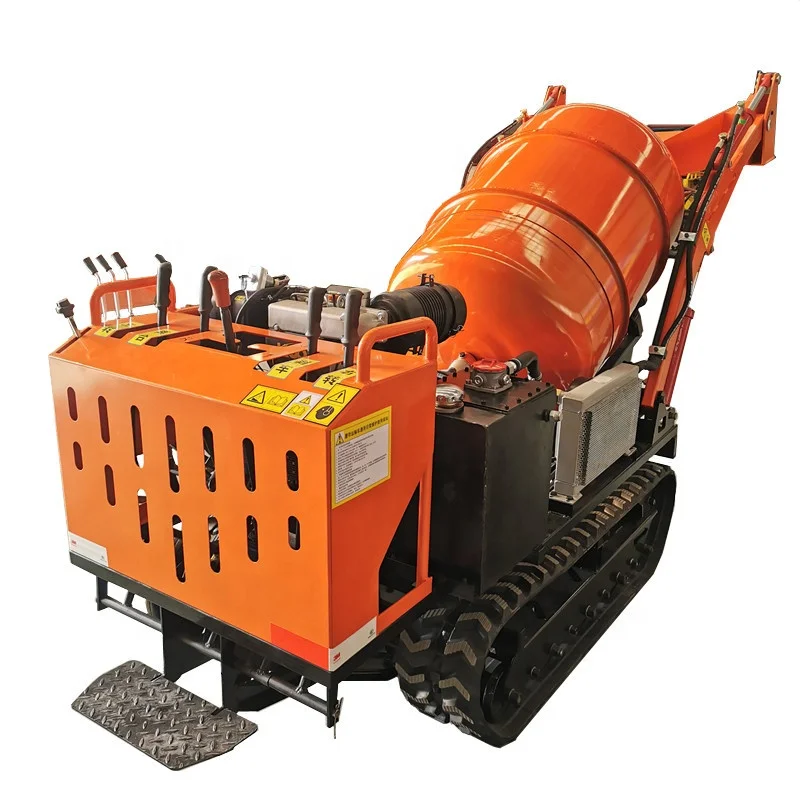 With hopper 300L 400L 800L Concrete Tank Truck Crawler-type