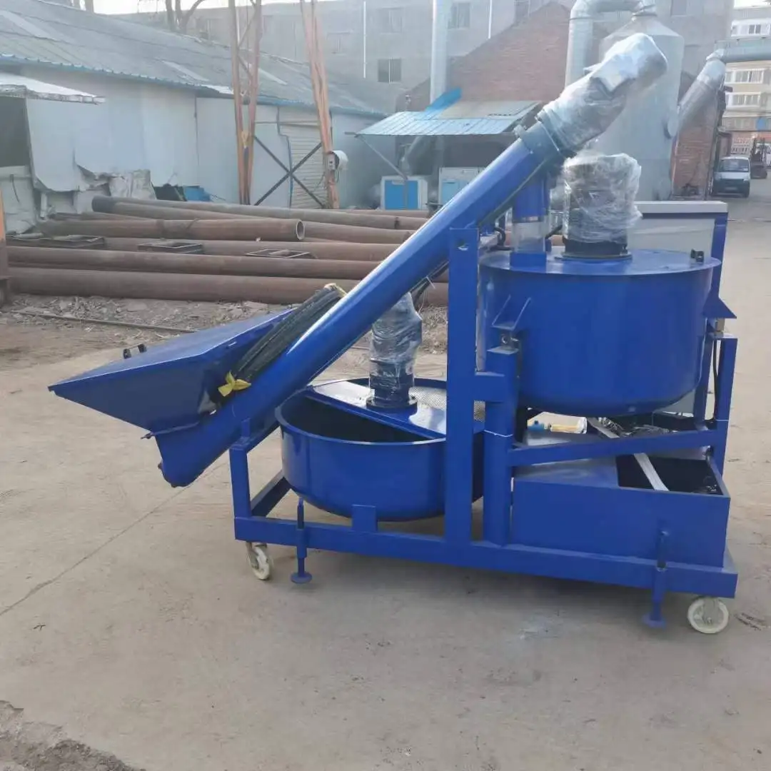 Small Construction Machinery Screw Cement Grout Pump/ Cement Mortar Grouting Spray Equipment/ intelligent Grouting machine