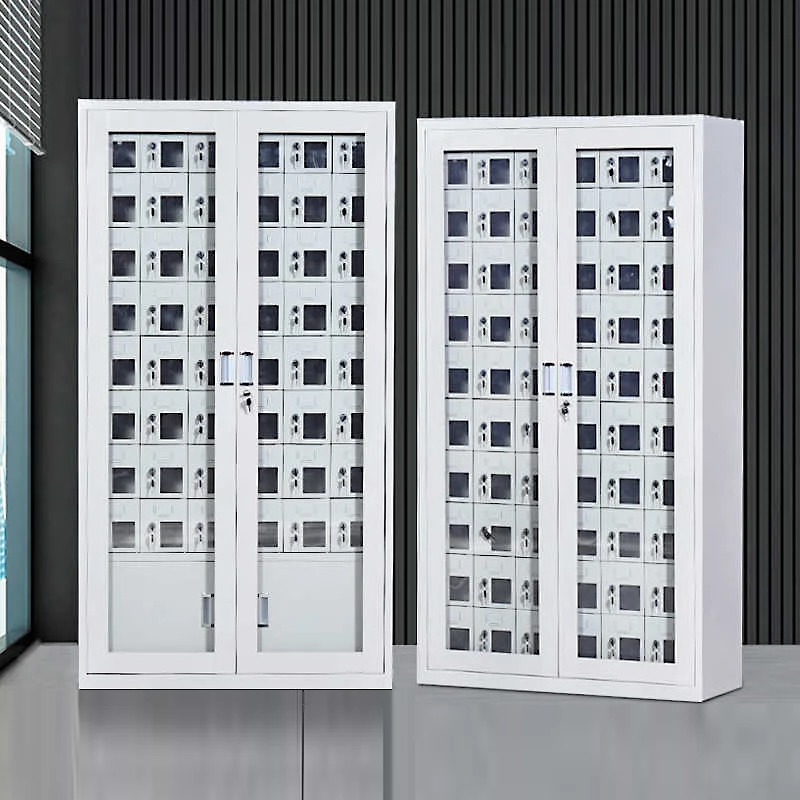 Double locked Cell phone charging locker timer switch for examination room