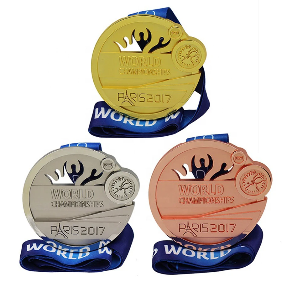 Wholesale Cheap custom medals Blank Gold Plated Souvenir Metal Sports Award Medal And Trophy sports medal