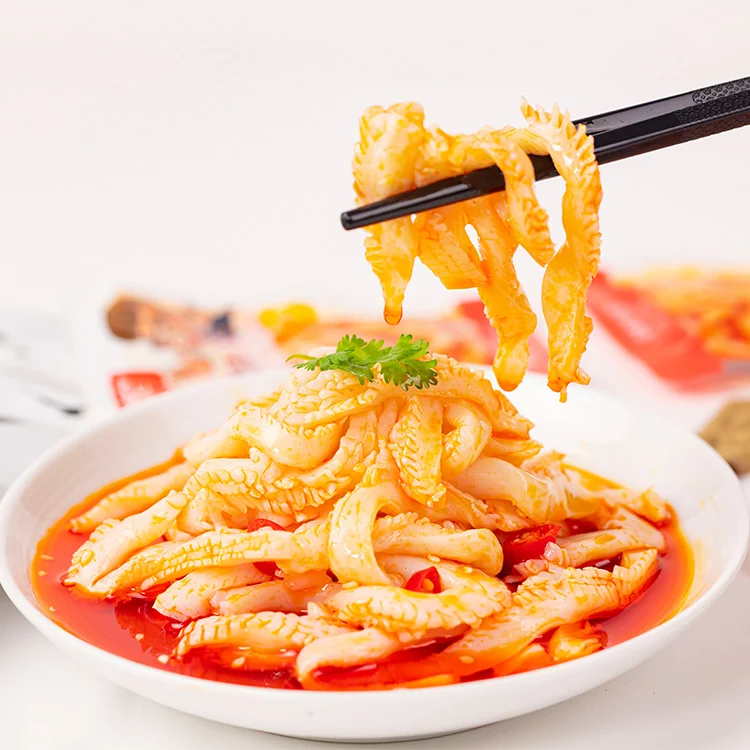 Halal Vegan Spicy Konjac Vegetarian Hairy Belly Snacks With Konjac Powder For Muslim