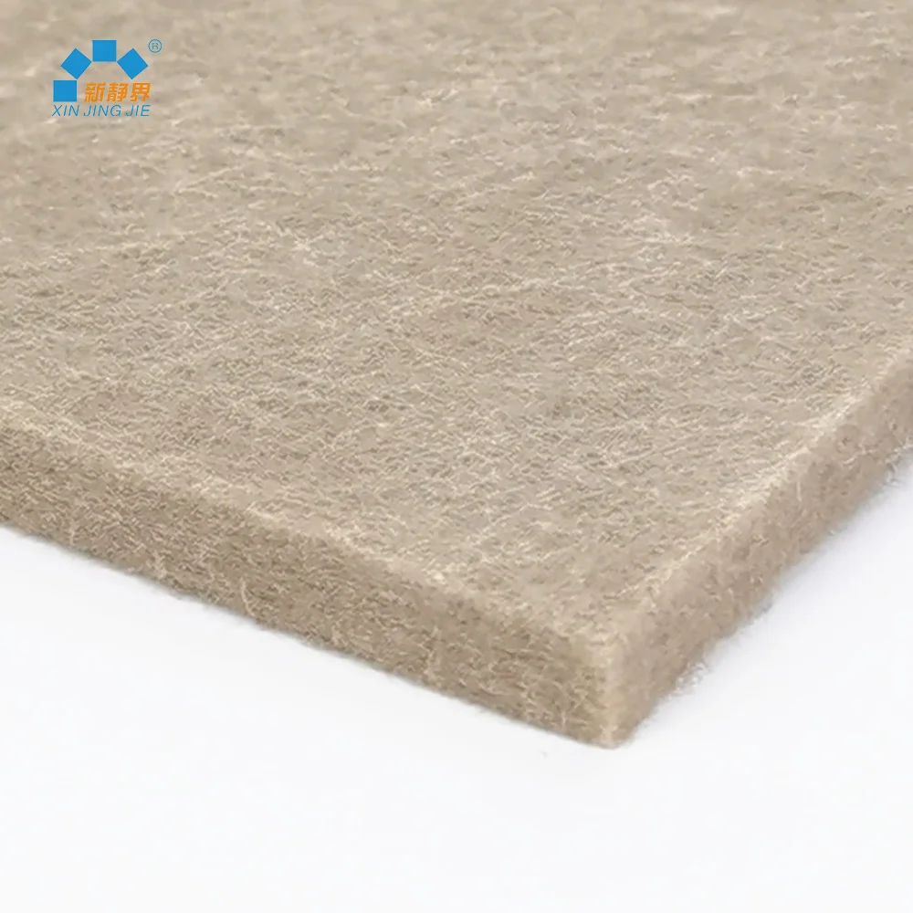 Best Sell Auditorium Felt Acoustic Wall Panel 100% Polyester Fiber 2 Years Nail, Glue Xinjingjie ISO9001:2008 1220x2420x9mm