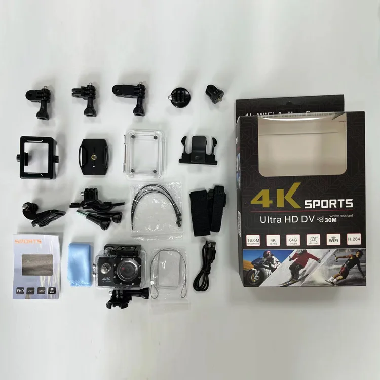 2024 топ продаж производитель go pro Wifi Пульт дистанционного управления подводный Спорт 4K Экшн-камера
