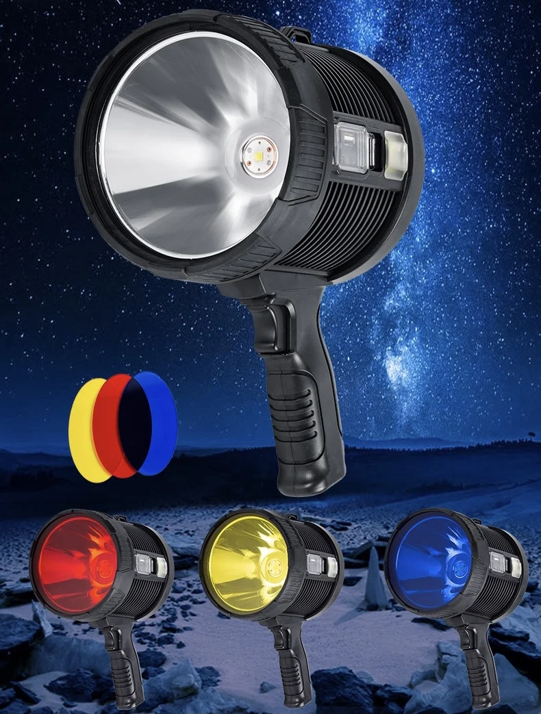 1700 Lumen Professional Rechargeable Flashlight Torch Portable P50 Emergency Spotlight Flashlight Long Range Flashlight Torch