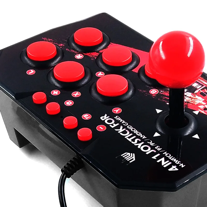 4 в 1 USB проводной игровой джойстик Ретро аркадная консоль Rocker Fighting контроллер игровые Джойстики для