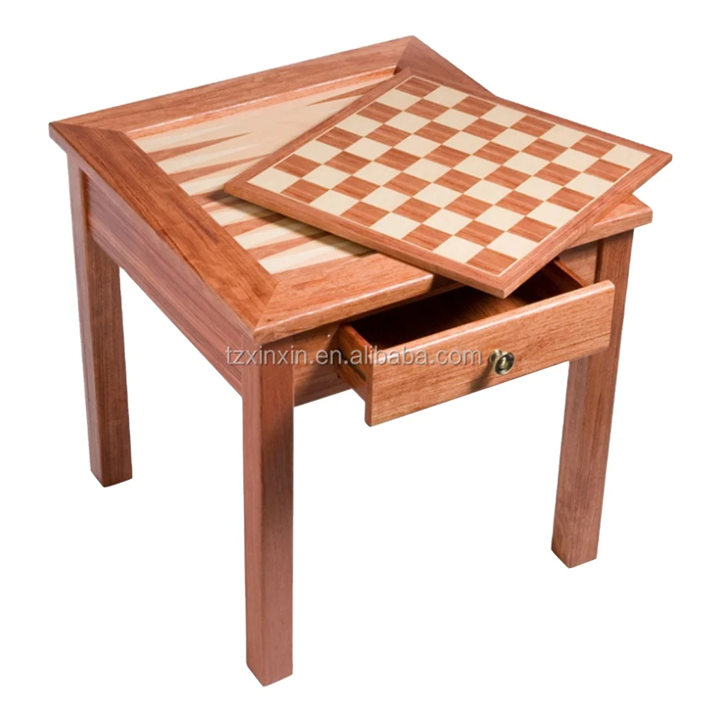 Outdoor Chess Table Marble Non-foldable  Magnetic Wooden Backgammon Chess Table Set Board Antique Acrylic Large Size