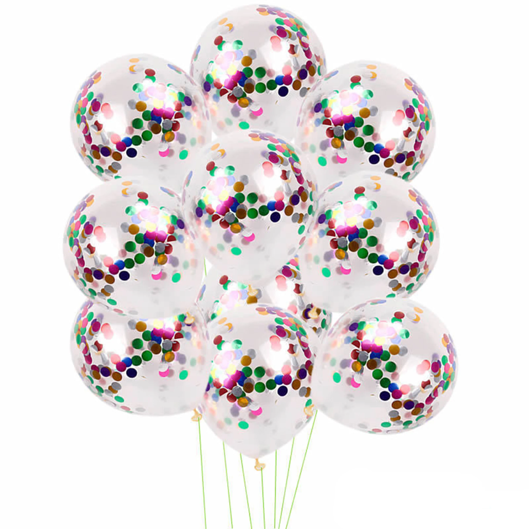 Wholesale 12 Inch Colorful Party Decoration Latex Confetti Balloon
