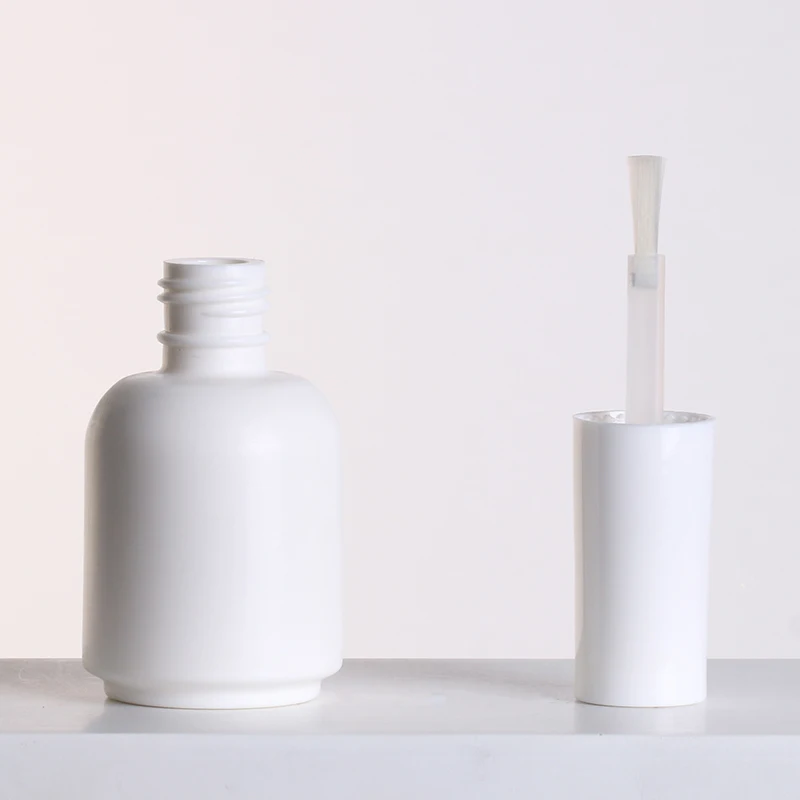 17 мл индивидуальный контейнер HDPE винтовая крышка косметическая щетка УФ гель матовый белый лак для ногтей Клей бутылки