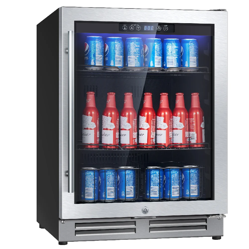 Wine Cooler Refrigerator Beverage Cooler 24 inch 120 can