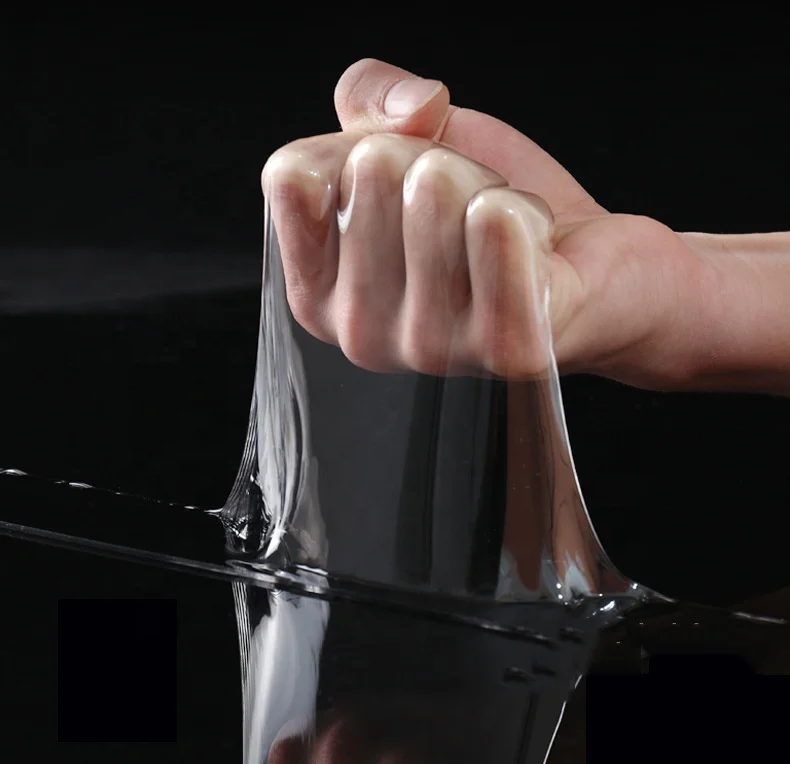 2mm thickness 50mm width 1m length Diy Removable Waterproof Sided Transparent Reusable Adhesive Pu Gel Nano Double Sided Tape
