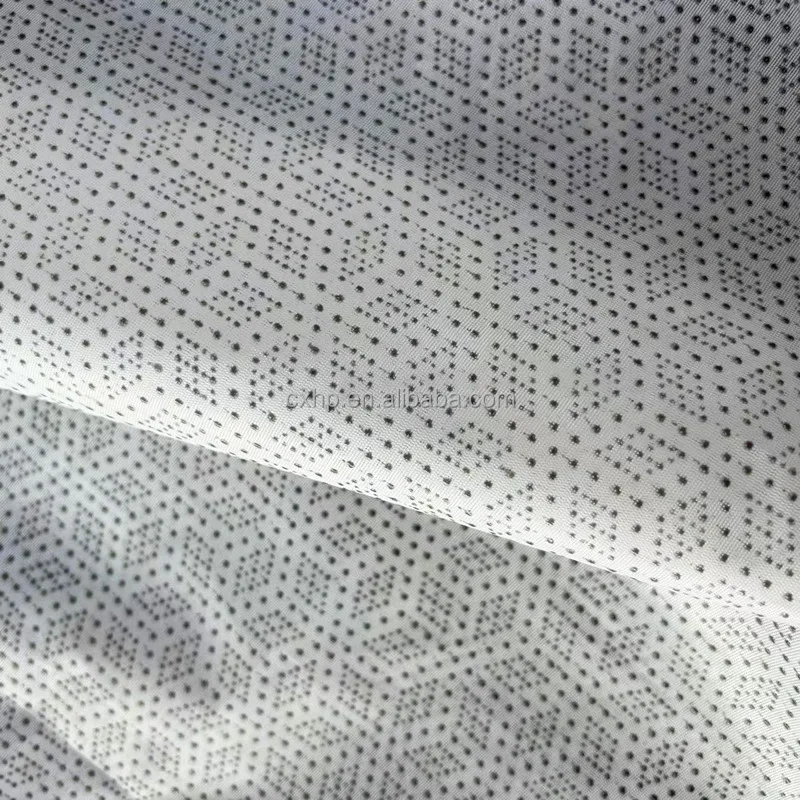 Cheap price 70gsm tropical dot polyester nonslip fabric for mattress home textile