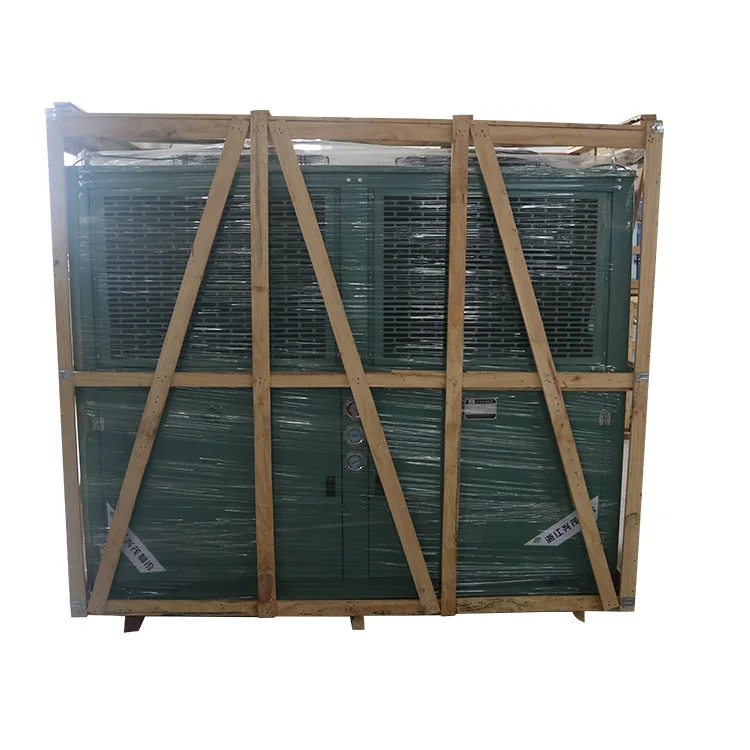 Cold Storage Room Refrigeration Equipment V Type Air Cooled Condenser Unit Stand