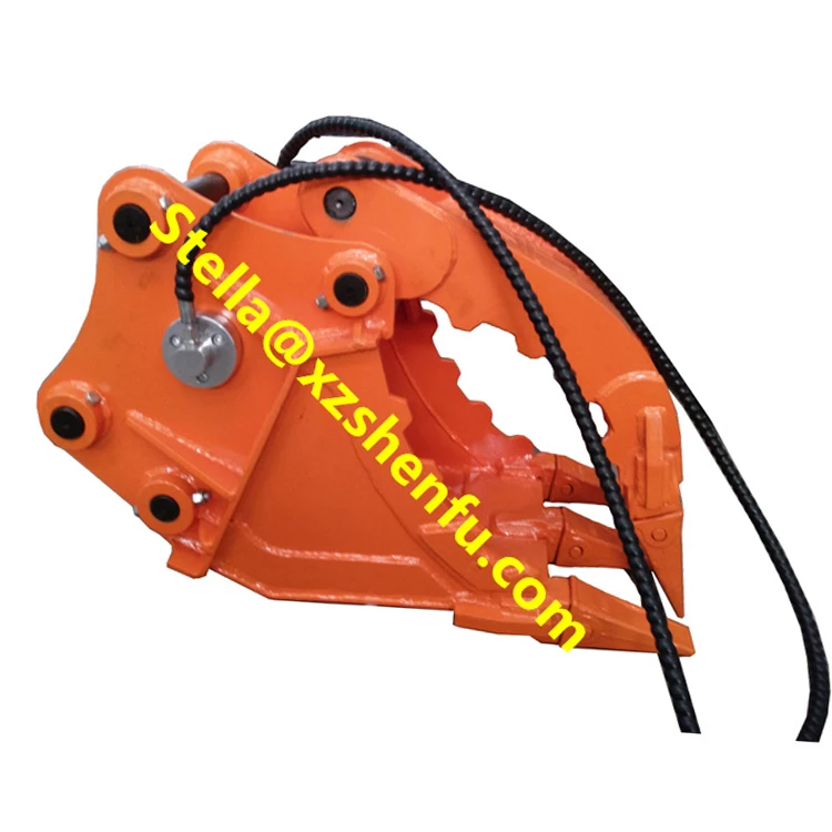 SF Hydraulic Thumb Grab Bucket for Excavator 3-5Tons