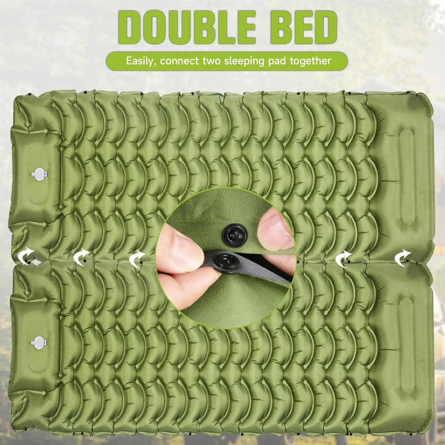 Self-inflatable Air Mattress Ultralight Waterproof Pad Portable Inflatable Rolling Camping Hiking Sleeping Mat