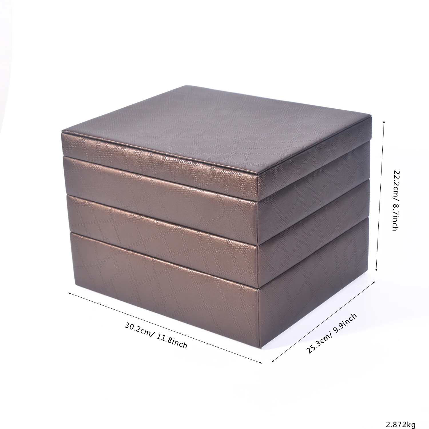 Custom Travel Leather Jewelry Box Organizer PU Storage Case for Rings Earrings Necklaces Women Logo-Elegant Packaging Display