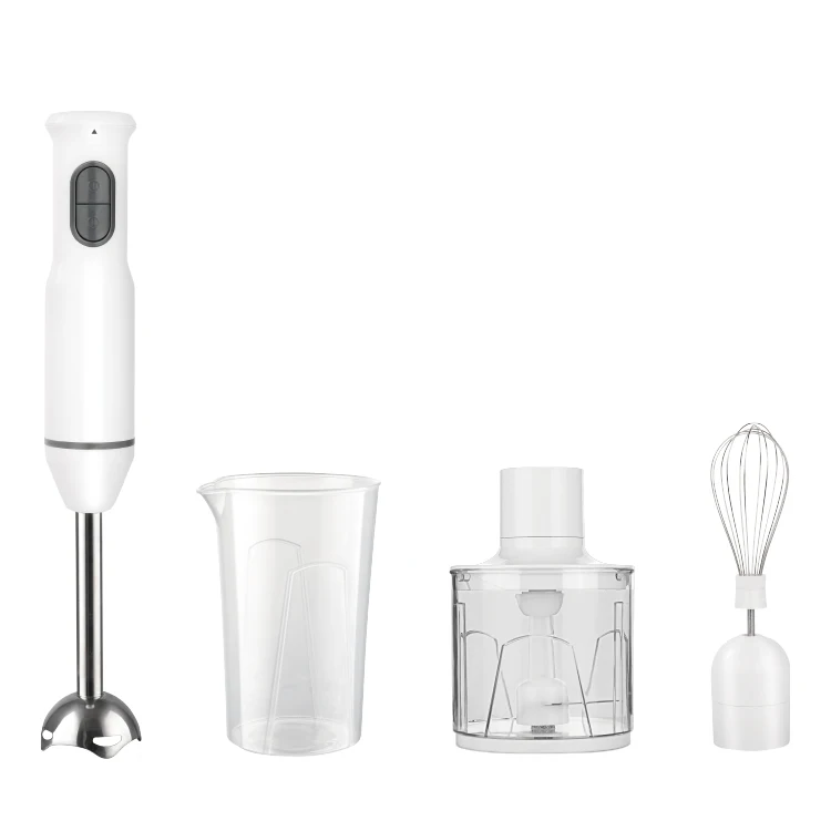 Immersion Blender Button Controls Electric Plastic Household Stylish Hand-held Stick Blender Kitchen Cooking Mixing