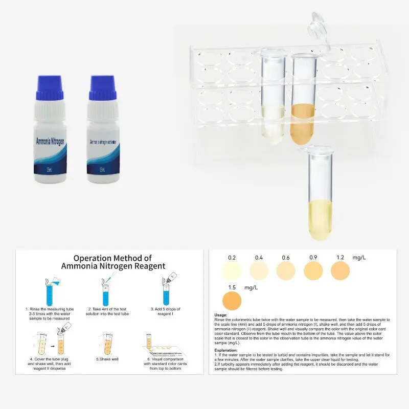 Manufacturer Ammonia Nitrogen Testing Reagent Kit - Reliable Water Quality Analysis Solution